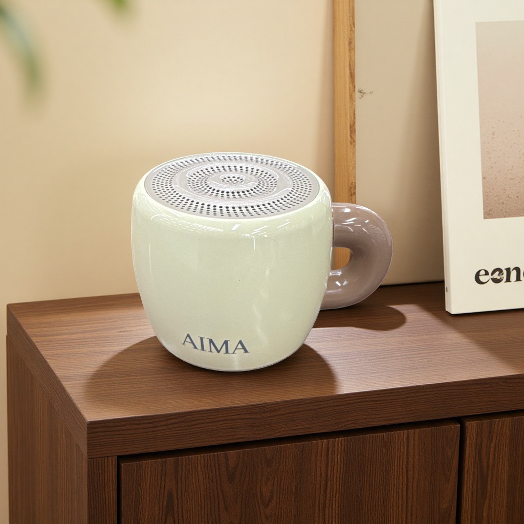 Emma AI Bluetooth Speaker, Ceramic Bluetooth Speaker AIMA-163 Teacup Type Bluetooth Speaker Application Scenario