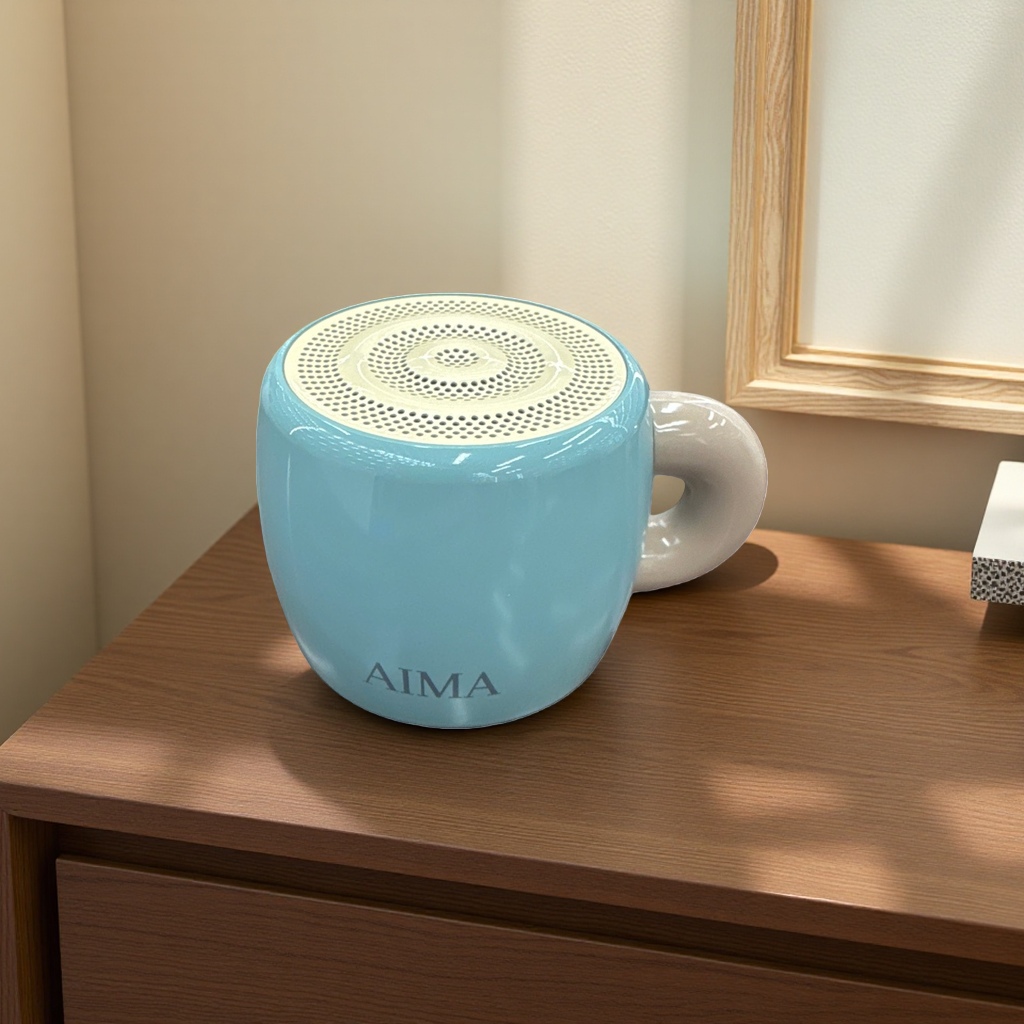 Emma AI Smart Blue Portable Wireless Bluetooth Speaker details Picture