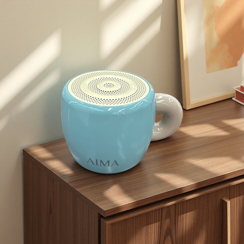 Emma AI Smart Blue Portable Wireless Bluetooth Speaker