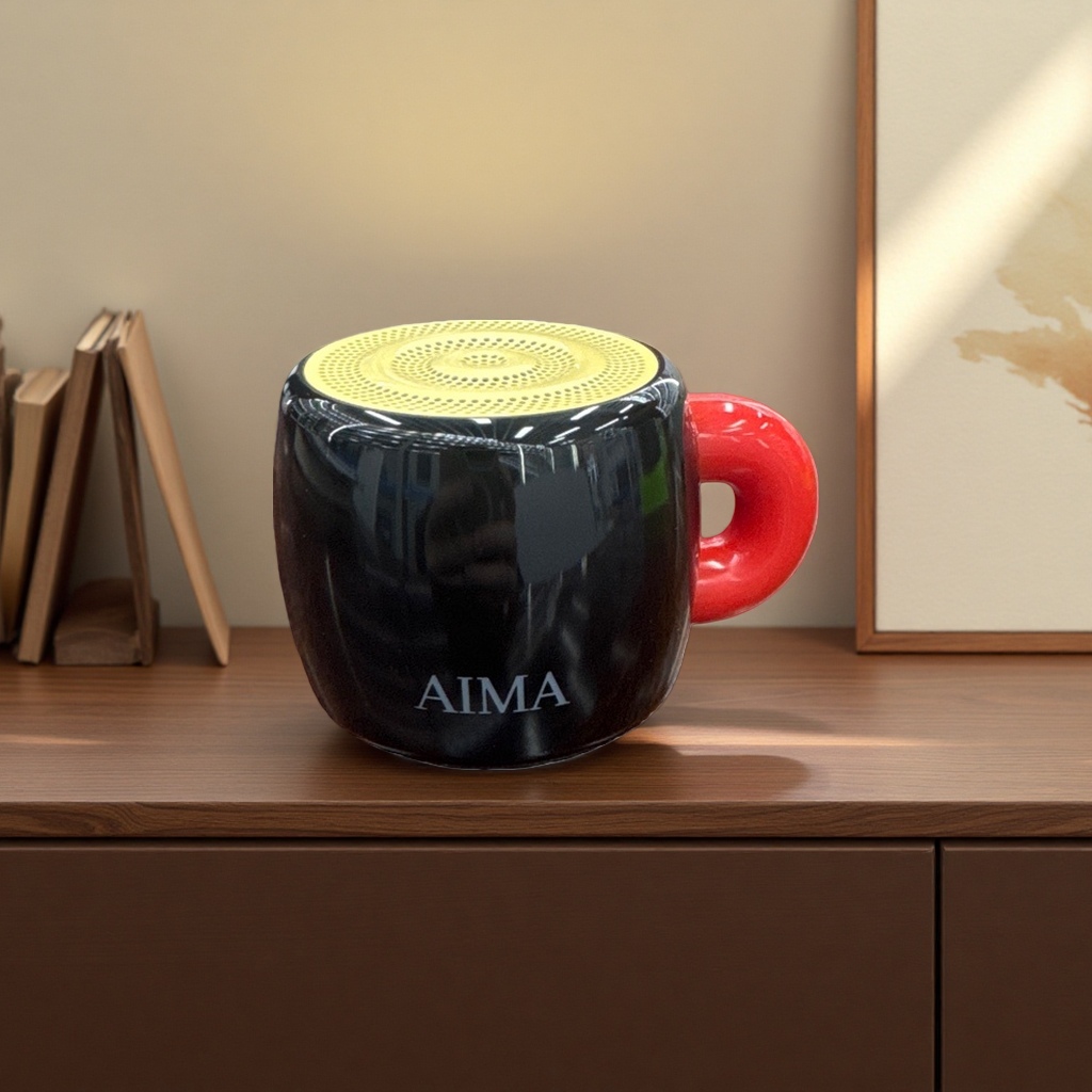 Emma AI Smart Black Ceramic Cup Bluetooth Speaker Application Scenario