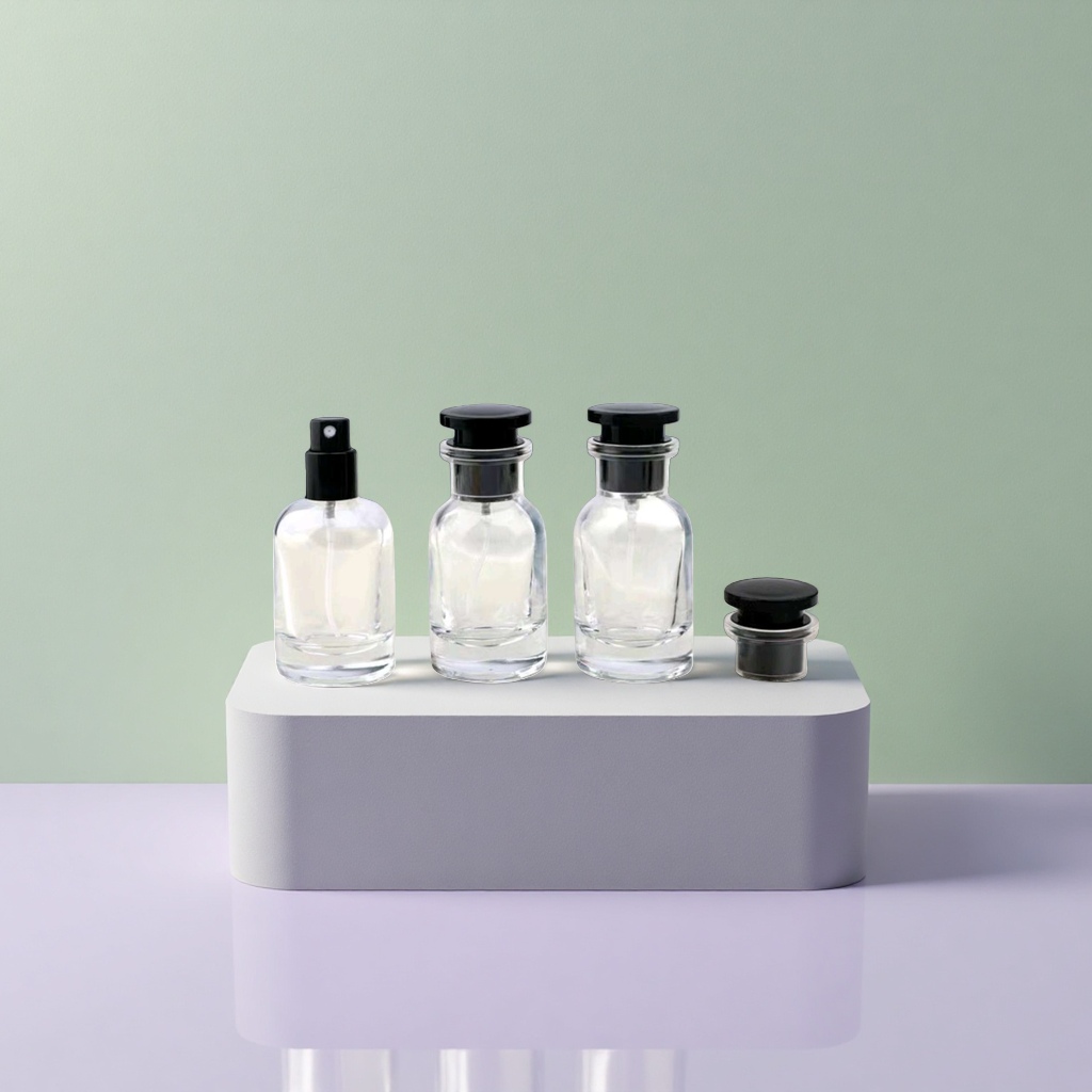 Perfume dispensing bottle spray 30ml high-end glass portable travel high-end perfume bottle empty bottle dispenser details Picture