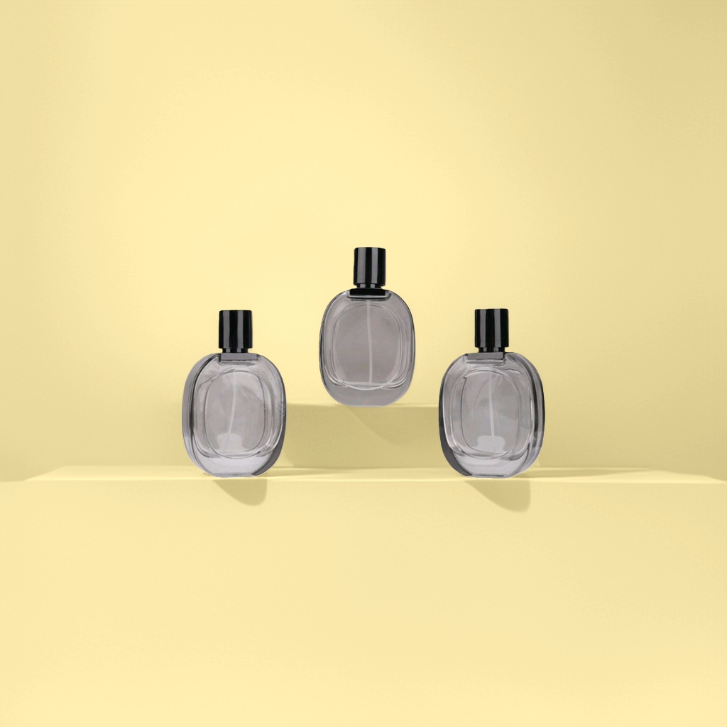 Transparent glass bottle perfume bottle, exquisite fragrance bottle, reusable beauty products details Picture