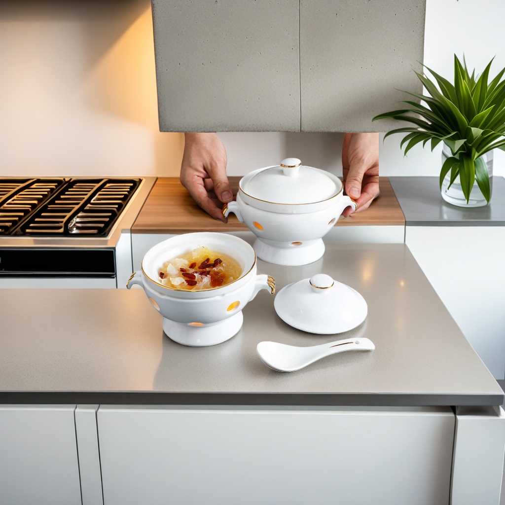 Fish maw, sea cucumber bowl, Buddha Jumps Over the Wall stew bowl, abalone rice bowl, candle heating position, tableware, bird's nest bowl, dish bowl details Picture