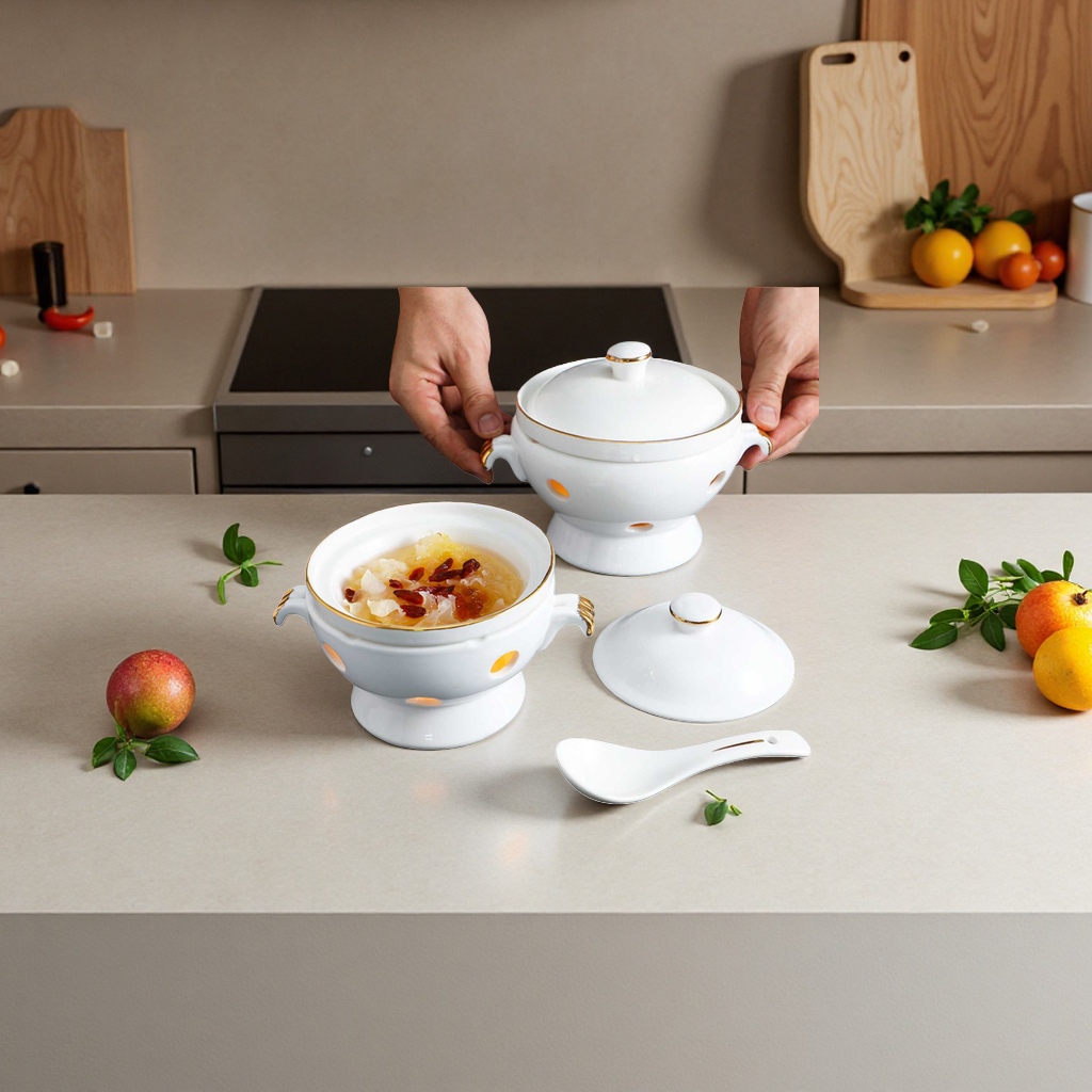 Fish maw, sea cucumber bowl, Buddha Jumps Over the Wall stew bowl, abalone rice bowl, candle heating position, tableware, bird's nest bowl, dish bowl Application Scenario