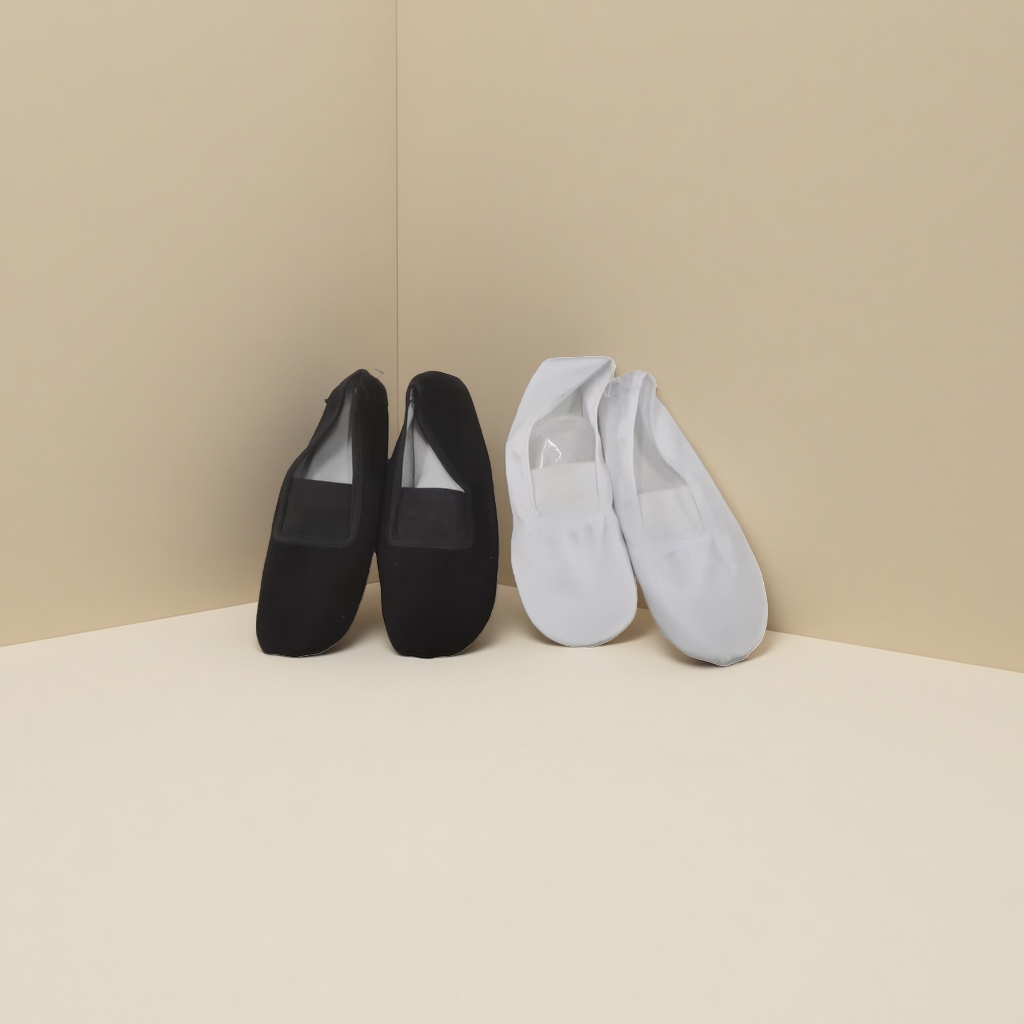 Black and white dance shoes, women's anti-slip soft-soled practice shoes, dance training shoes