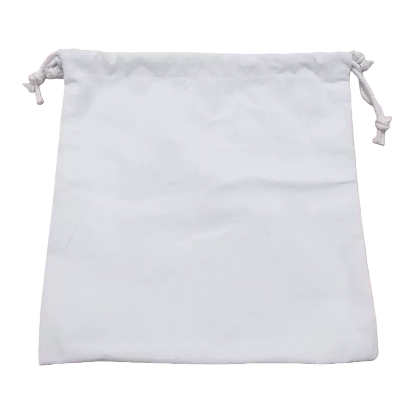 White cloth bag, simple and environmentally friendly shopping bag, reusable packaging bag Item Picture
