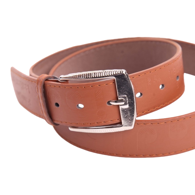 Brown leather belt for men, simple business casual men's belt, 105007170 Item Picture