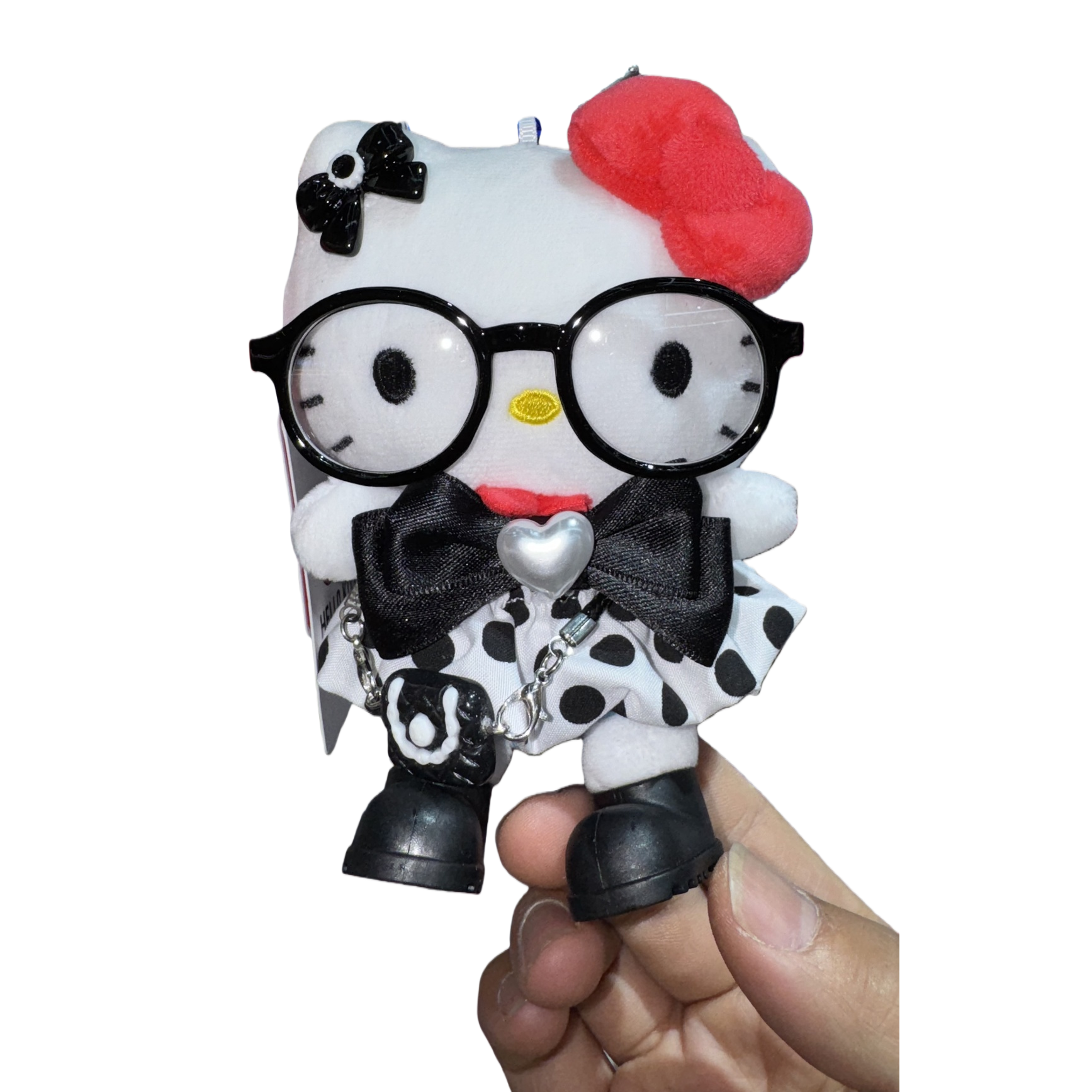 Hello Kitty玩偶白底实物图