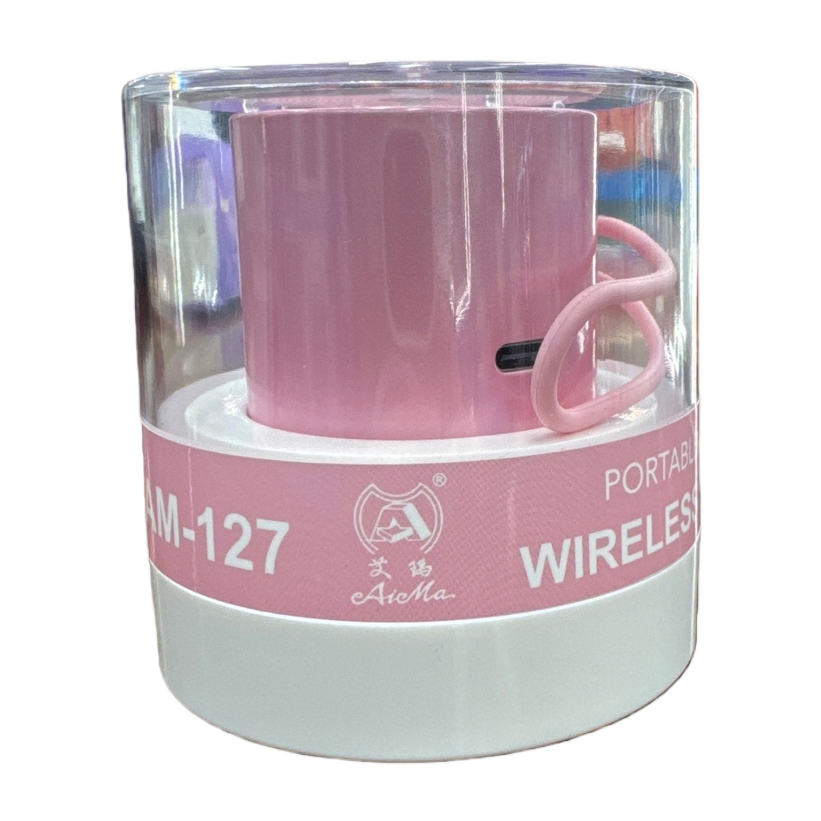 Pink portable wireless Bluetooth speaker Item Picture