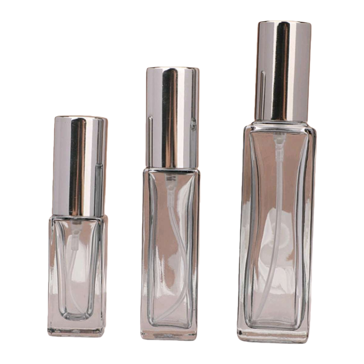 5ML10ML香水分装瓶玻璃按压式香水瓶喷雾空瓶小香水瓶分装瓶白底实物图