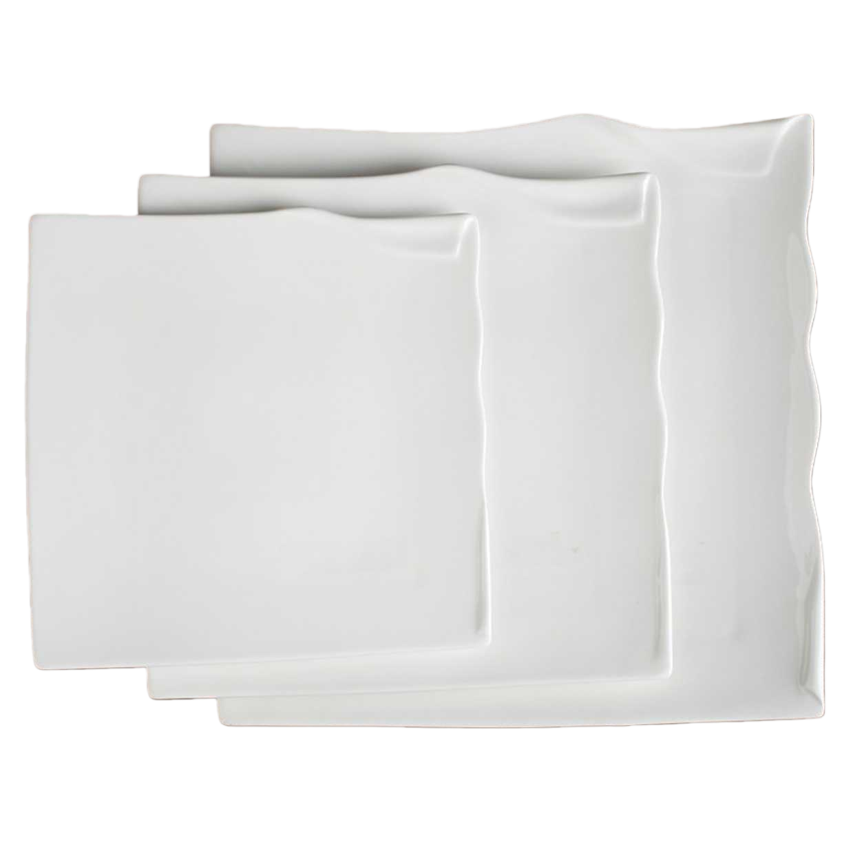 White ceramic plates, simple and modern dinner plates, household bone China plates, breakfast plates Item Picture