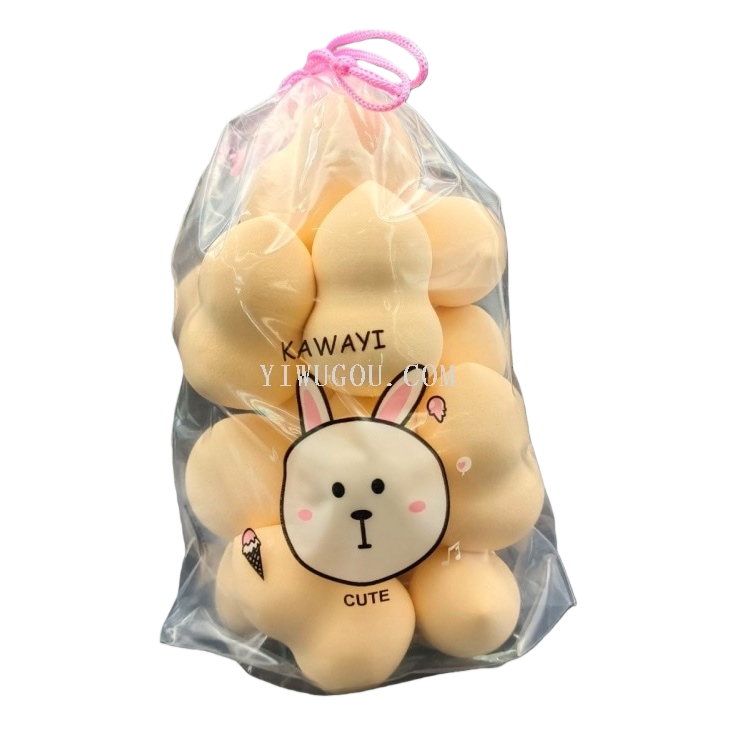 The gourd powder puff is a beauty powder puff that is soft, fine and does not shed powder Item Picture