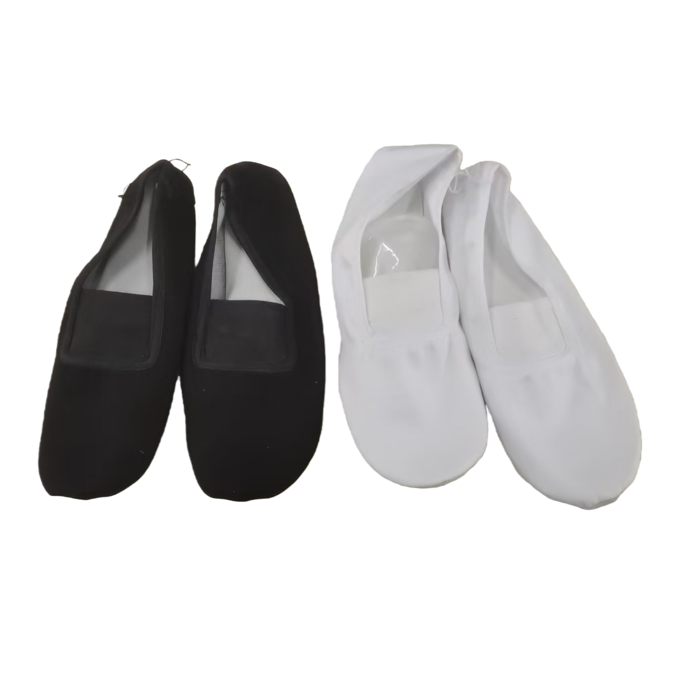 Black and white dance shoes, women's anti-slip soft-soled practice shoes, dance training shoes Item Picture
