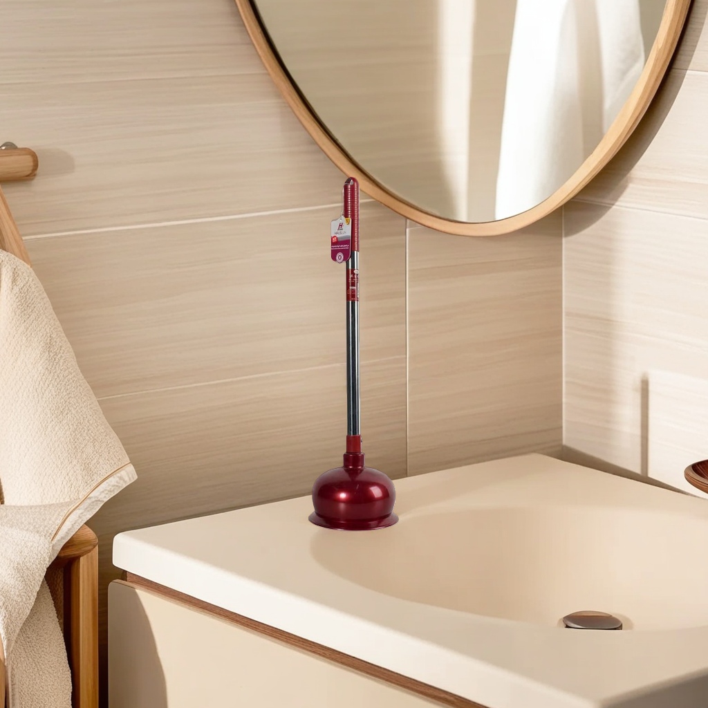 فرشاة الحمام الحمراء الرئيسية: فرشاة الرأس وأدوات الحمام المحمولة Specification image