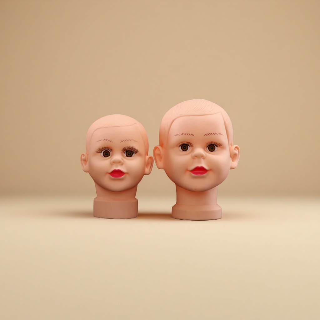 Plastic doll head detachable and replaceable head accessories, universal doll parts, Diy modification materials Application Scenario