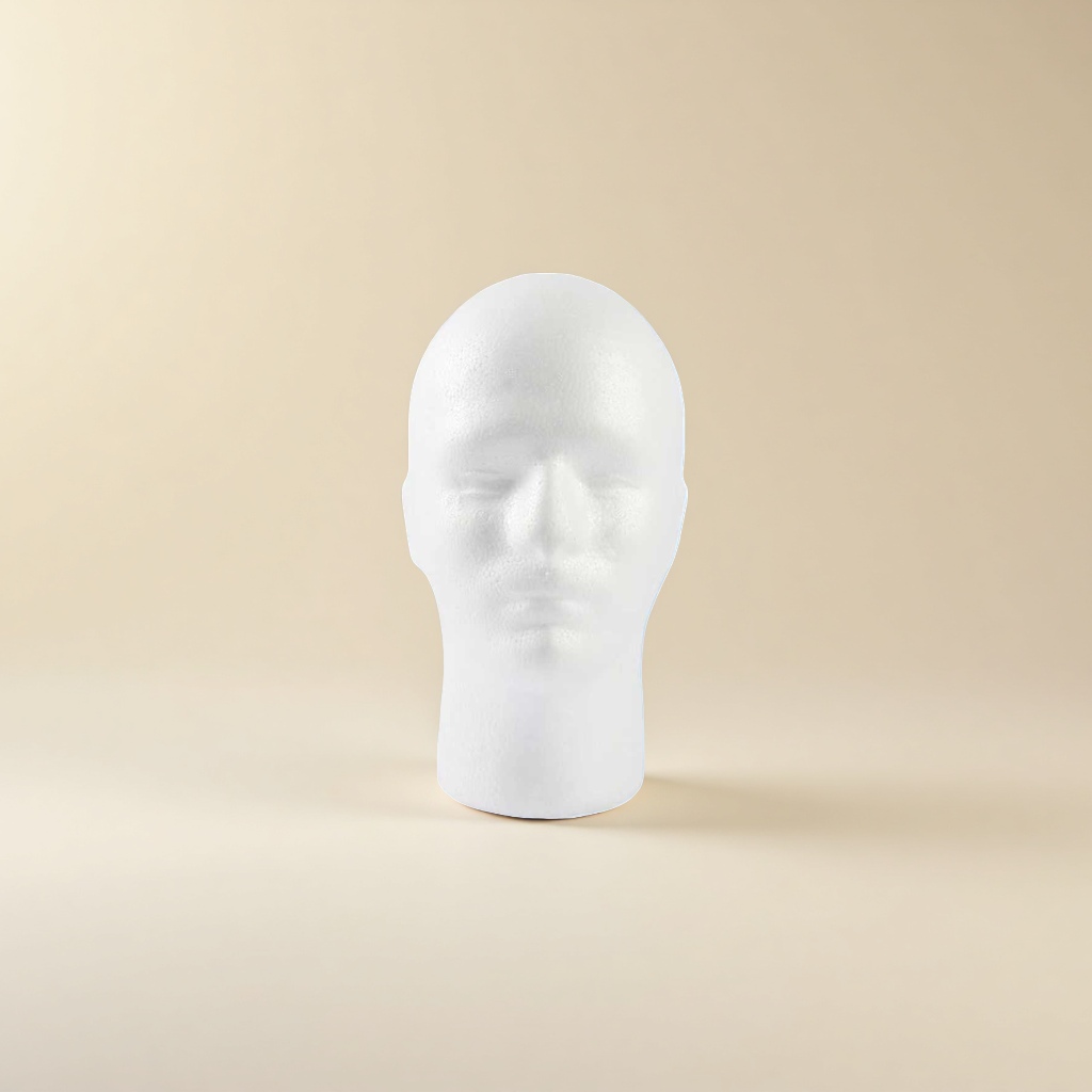 A white foam human head model material simulation teaching tool Application Scenario