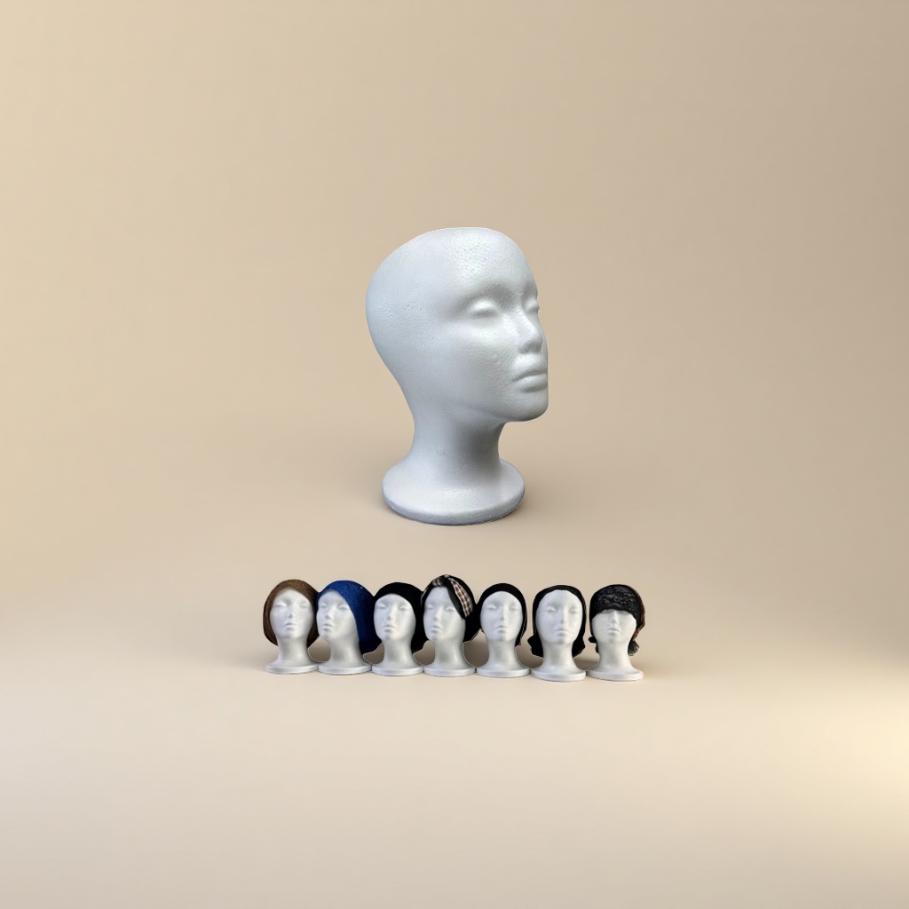 White foam material human head model simulation teaching tool Application Scenario