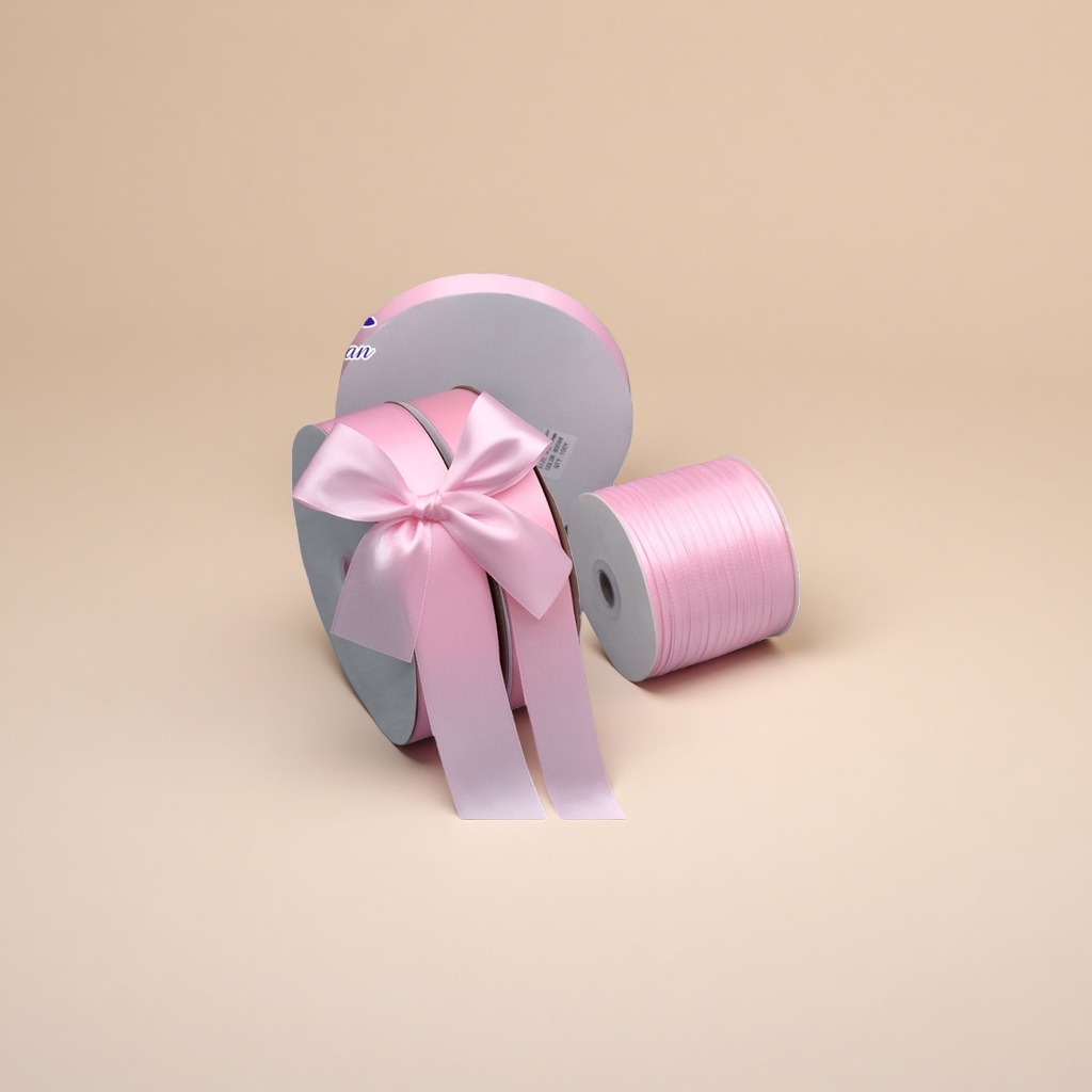 Pink ribbon roll 100-meter fashionable decorative gift packaging strap for home wedding decoration Application Scenario