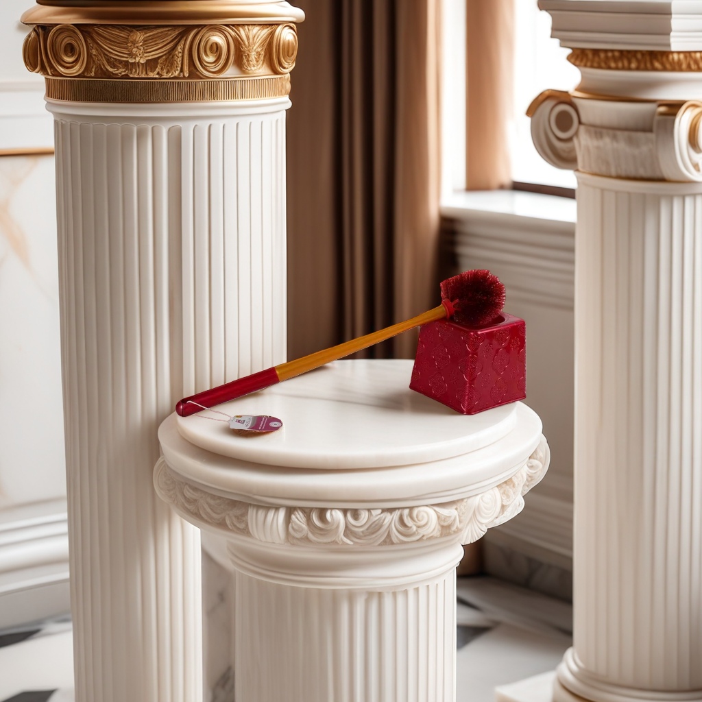 Red toilet brush, thickened antibacterial toilet brush, cleaning brush, household powerful stain removal brush Application Scenario