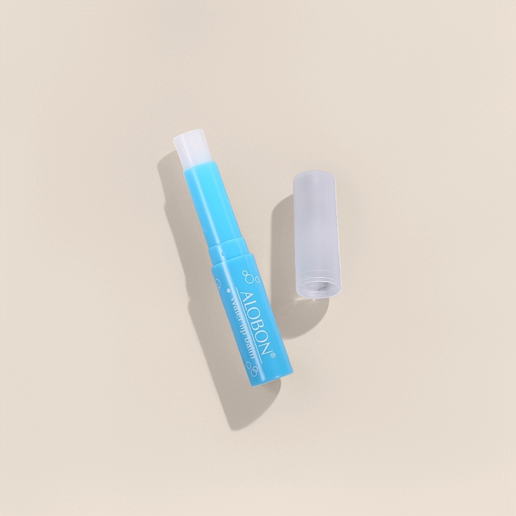 The blue lipstick tube ALOBON hydrating lipstick moisturizes, hydrates, soften, repairs and nourishes the lips Application Scenario