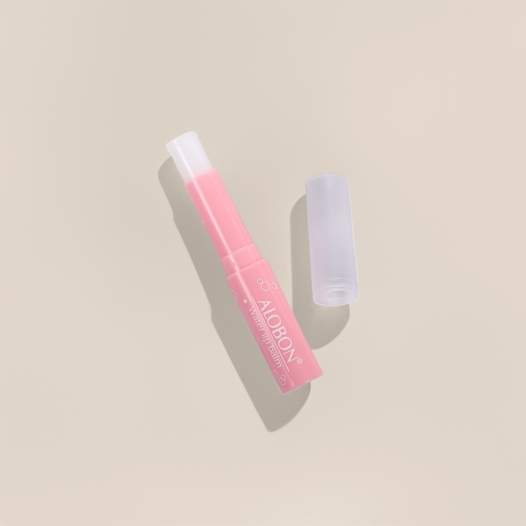 Pink lipstick tube ALOBON Hydrating lip balm Moisturizing and hydrating lip balm Specification image