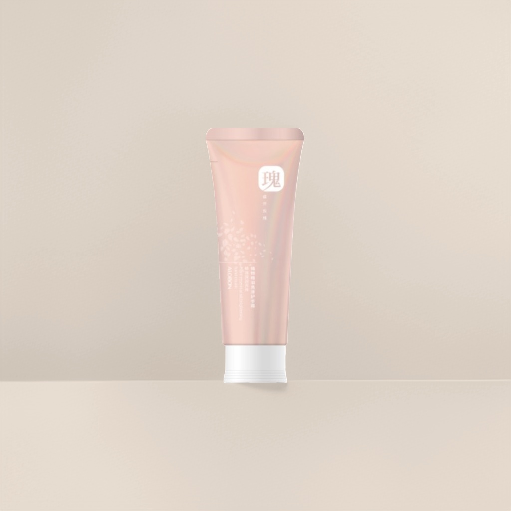 Pink tubular cosmetics, moisturizing and hydrating, soft and delicate makeup effect, easy to use, portable set