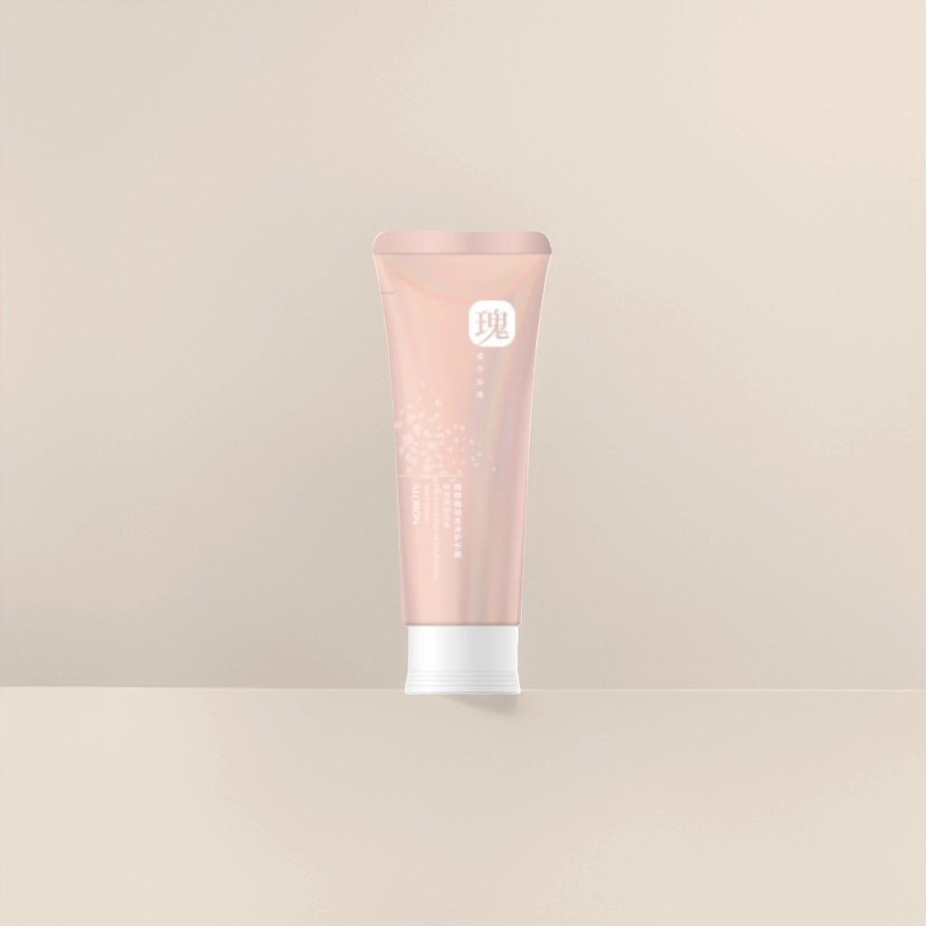 Pink tubular cosmetics, moisturizing and hydrating, soft and delicate makeup effect, easy to use, portable set Application Scenario