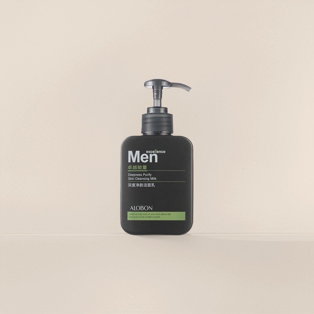 Black bottle ALOBON Men's Deep Cleansing Facial Cleanser details Picture