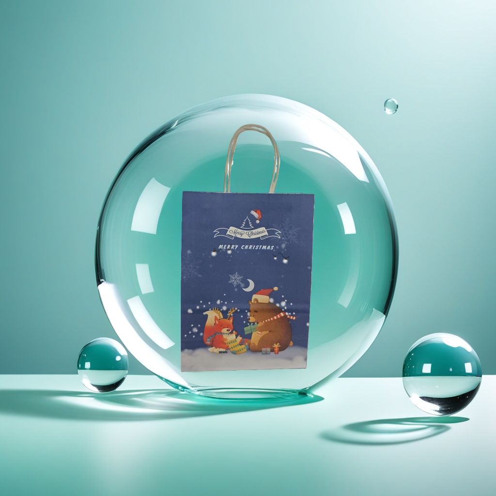 Christmas-themed gift bags and beautifully packaged gift boxes are excellent choices for giving as presents Specification image