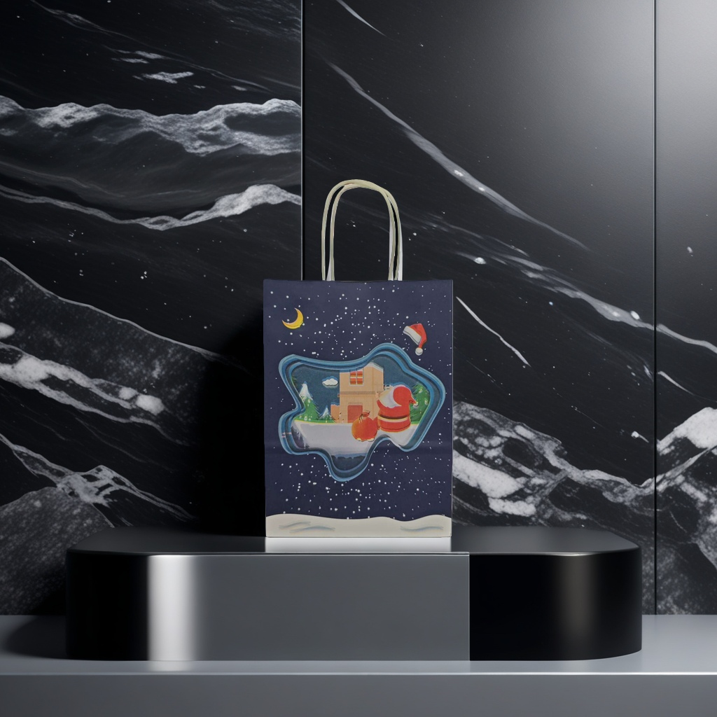 Christmas-themed gift bags are excellent choices for giving as packaging bags and festive decorative items
