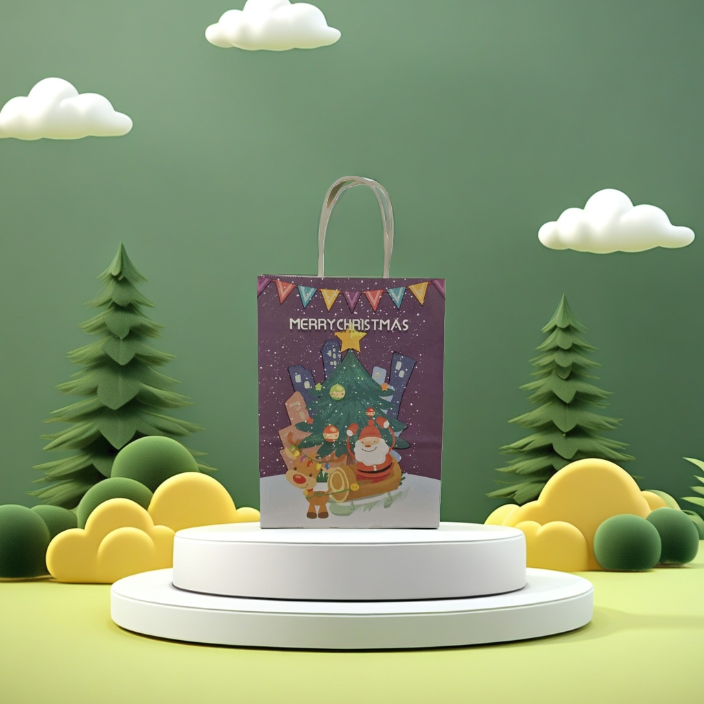 Christmas-themed gift bags, fashionable packaging gift boxes, excellent gifts Application Scenario
