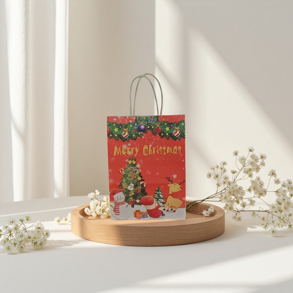 Christmas-themed gift bag, exquisite packaging, gift box, excellent gift choice. 101140434 Specification image