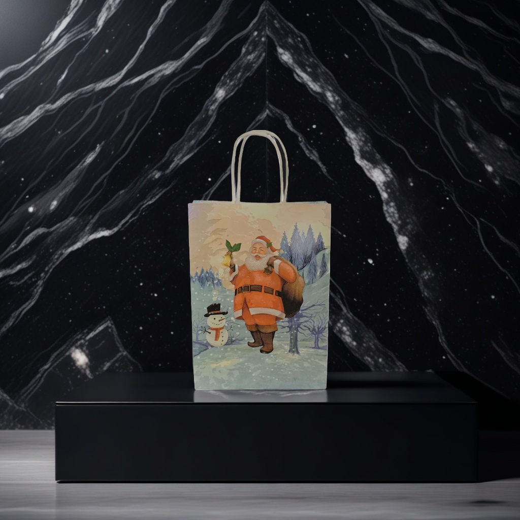 Christmas-themed gift bags are the best choice for gifting packaging bags and festive decorative items. 101444894 Application Scenario