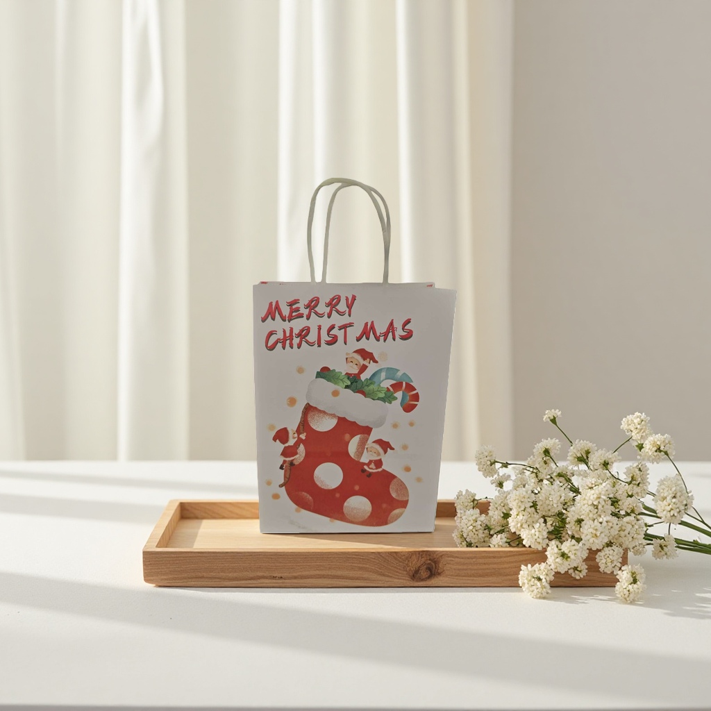 Christmas-themed gift bags, exquisite packaging bags for gift-giving, festival gift storage bags details Picture