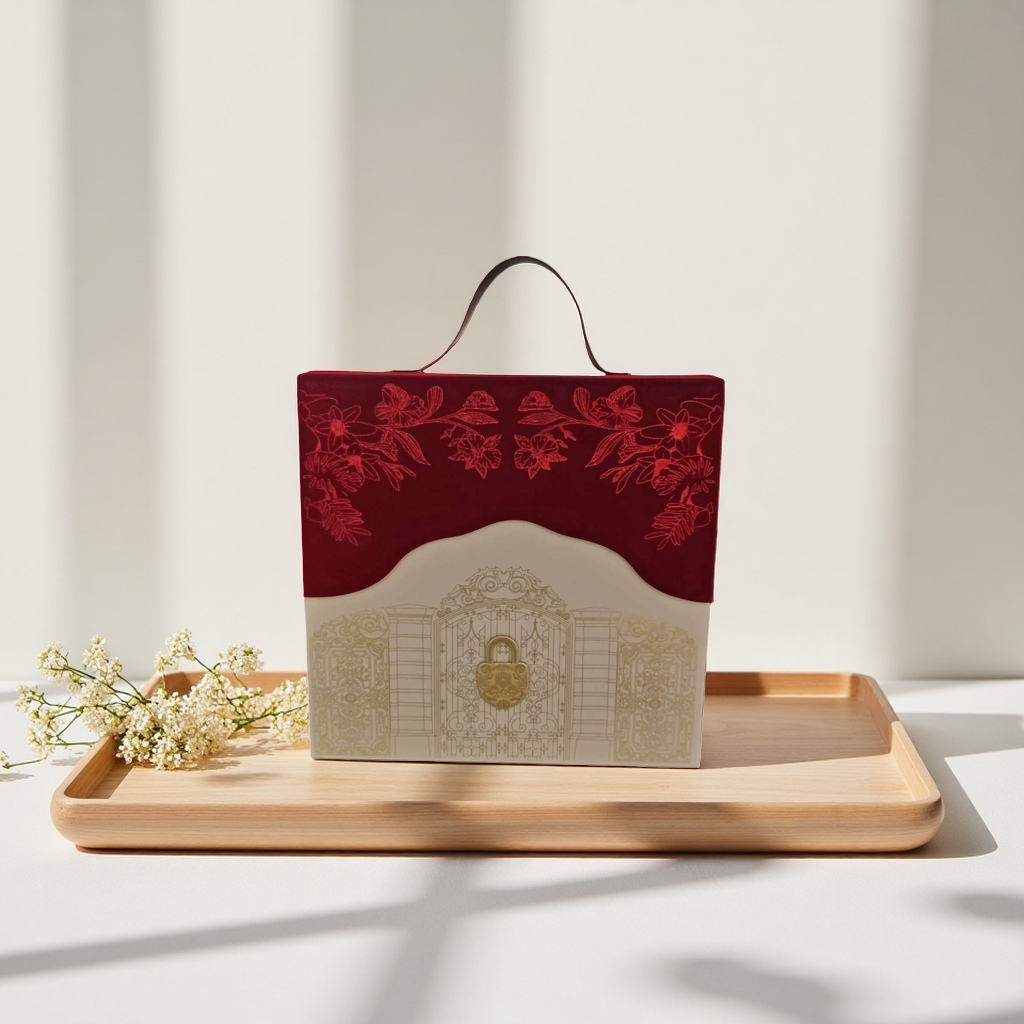 The red gift box is exquisitely packaged and a festive red gift box, making it an excellent gift details Picture