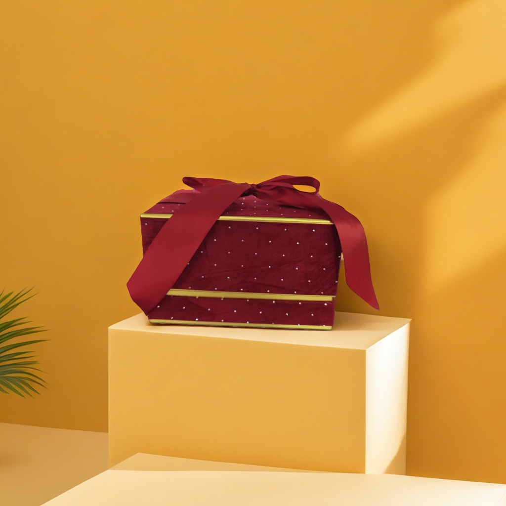 The red ribbon gift box is exquisitely packaged and makes an excellent gift details Picture