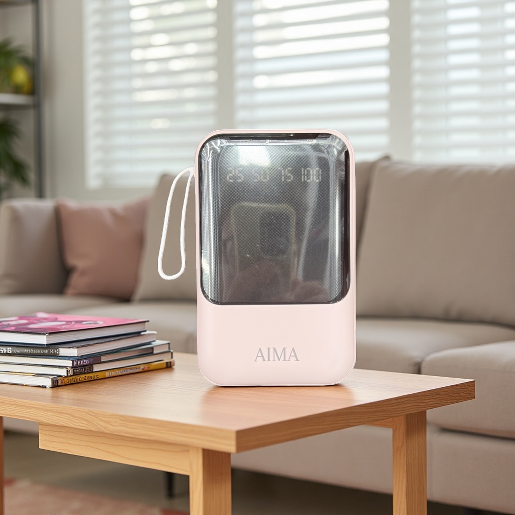 AIMA pink portable heater is a portable electronic device Application Scenario