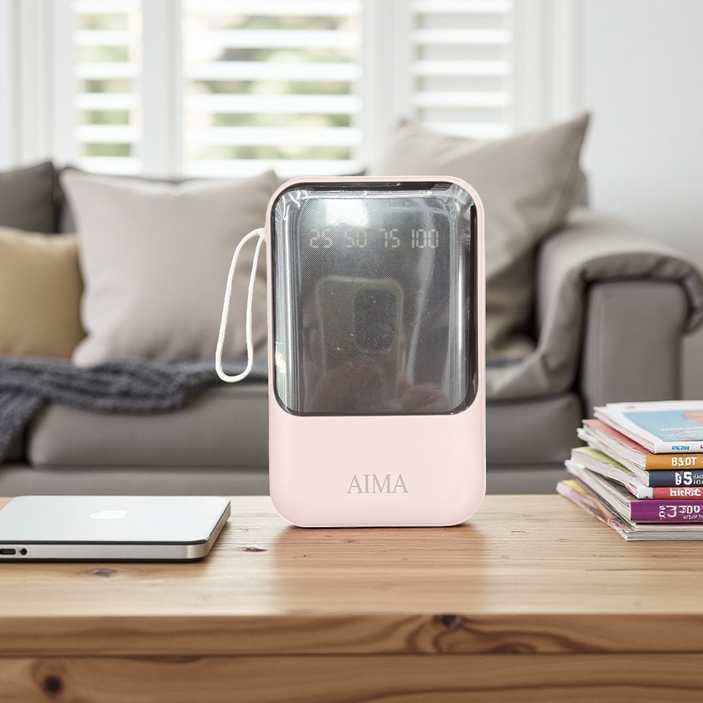 AIMA pink portable heater is a portable electronic device Specification image