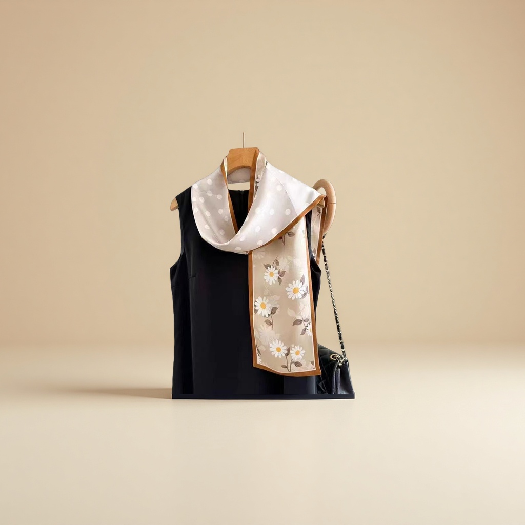 Thickened and warm woolen scarf, a fashionable and versatile winter women's scarf