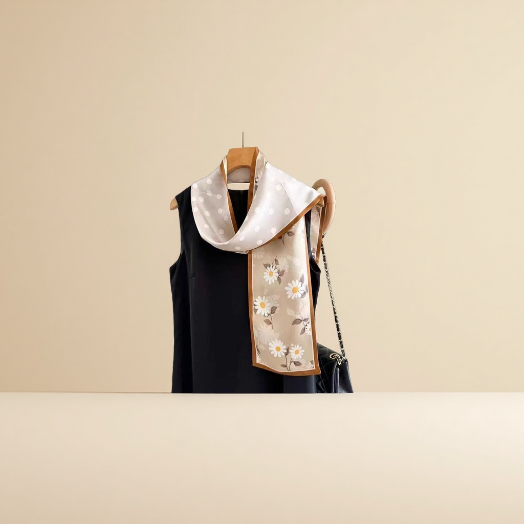 Thickened and warm woolen scarf, a fashionable and versatile winter women's scarf Specification image
