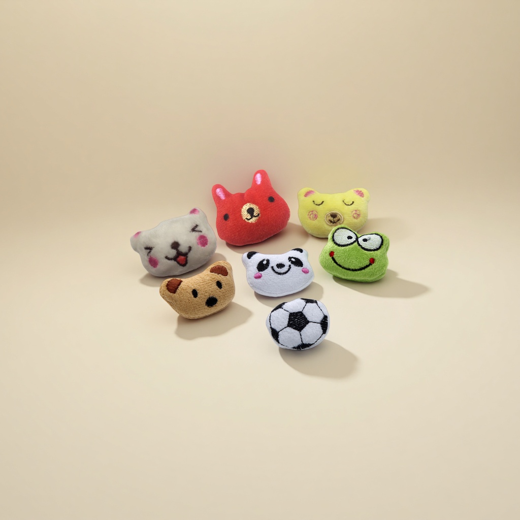 Cartoon accessory accessories, small animal accessories, children's dolls, cute key pendants, accessory accessories details Picture