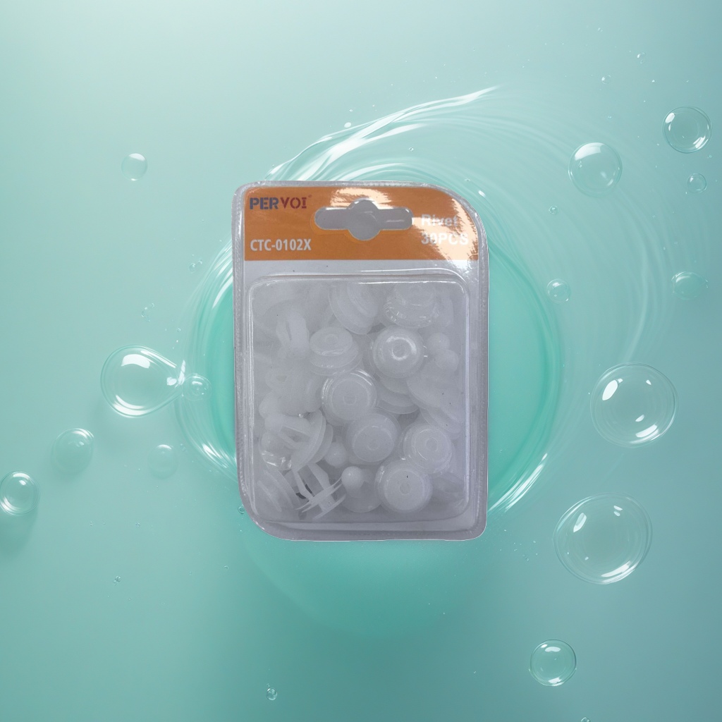 مشبك براميل بلاستيكي شفاف Specification image