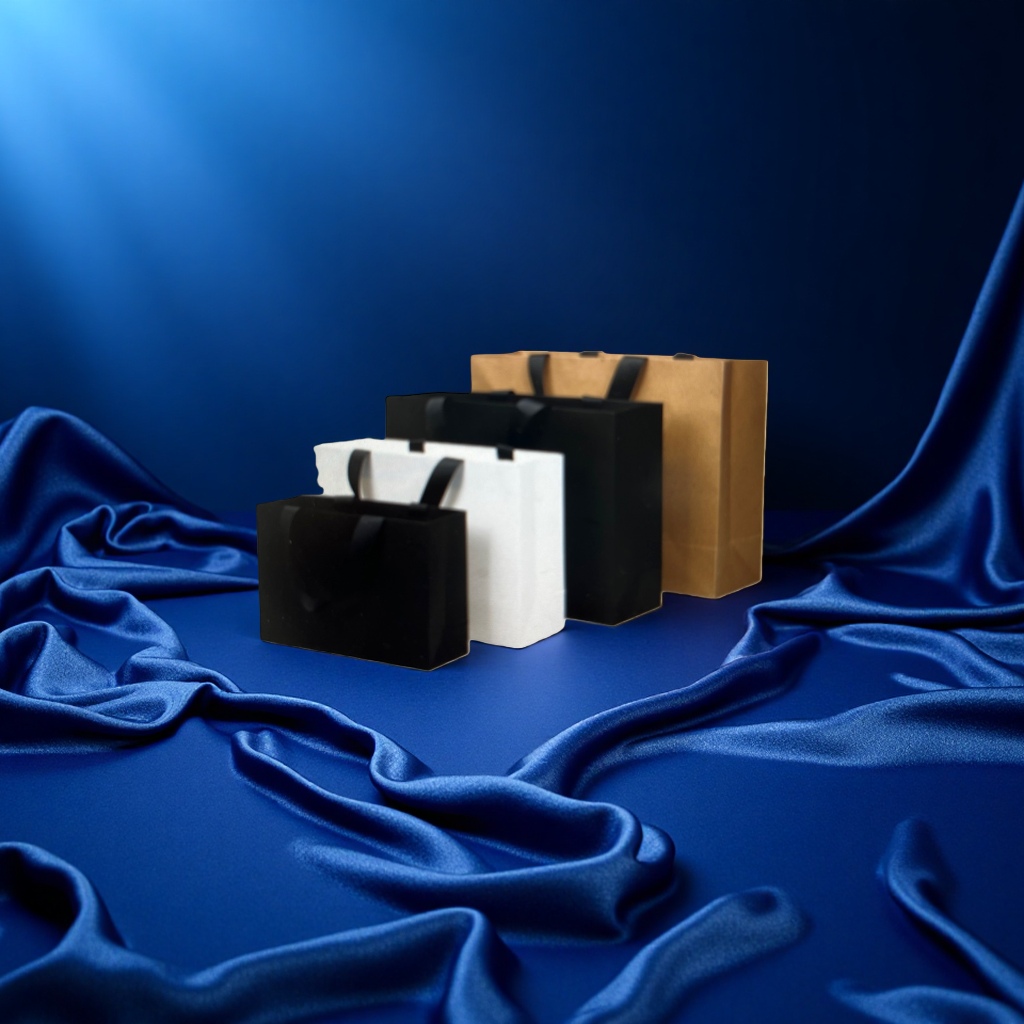 Paper bags, shopping bags, reusable, large-capacity eco-friendly bags, simple packaging bags details Picture