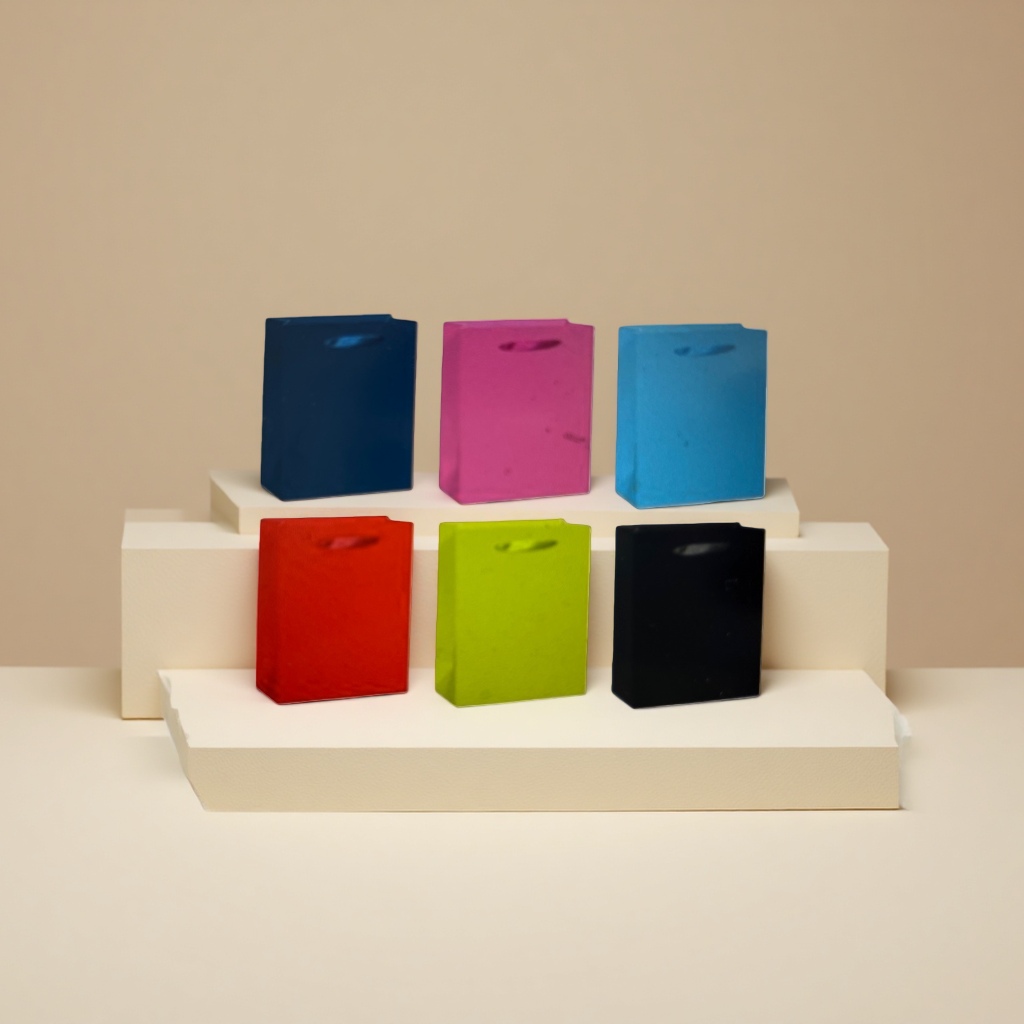 Colorful paper bags, creative gift boxes, paper bags and packaging bags, customizable simple style storage bags