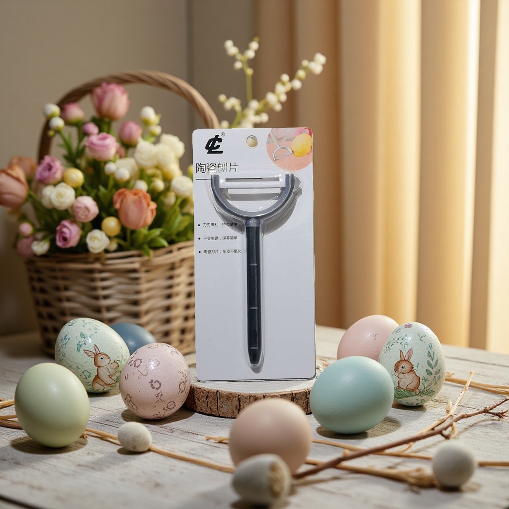 陶瓷削皮器陶瓷削皮器家用厨房神器去皮工具不锈钢刀片产品图
