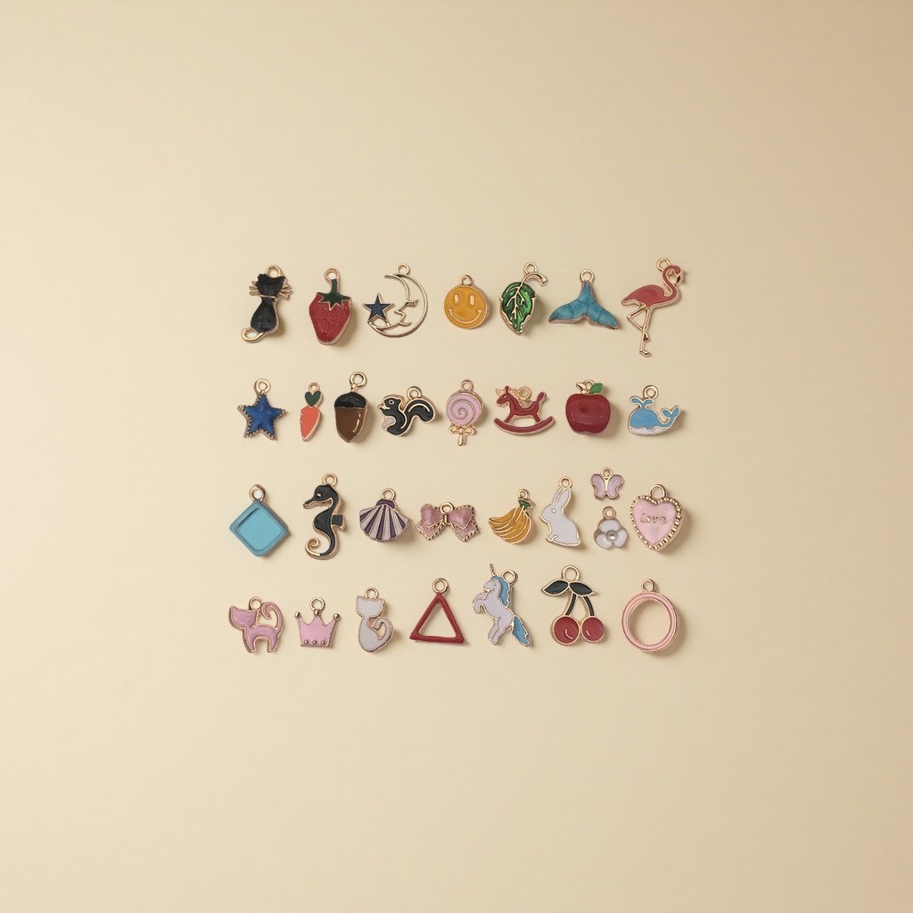 Colorful cartoon pendants, cute pendants, necklaces, daily accessories, girls' gifts Application Scenario