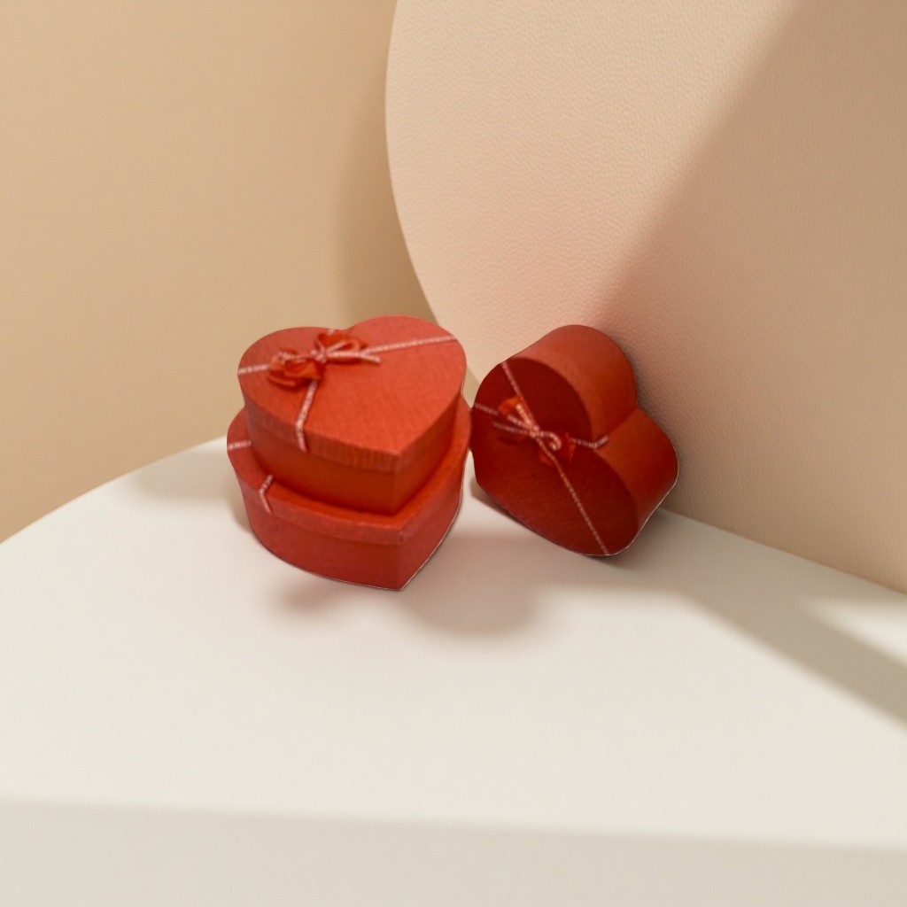 A red heart-shaped gift box for Valentine's Day, a surprise packaging box for your girlfriend's birthday Application Scenario
