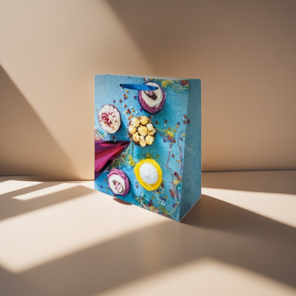 Colorful paper bag creative gift box packaging paper bags can be customized in a simple style as gift bags details Picture