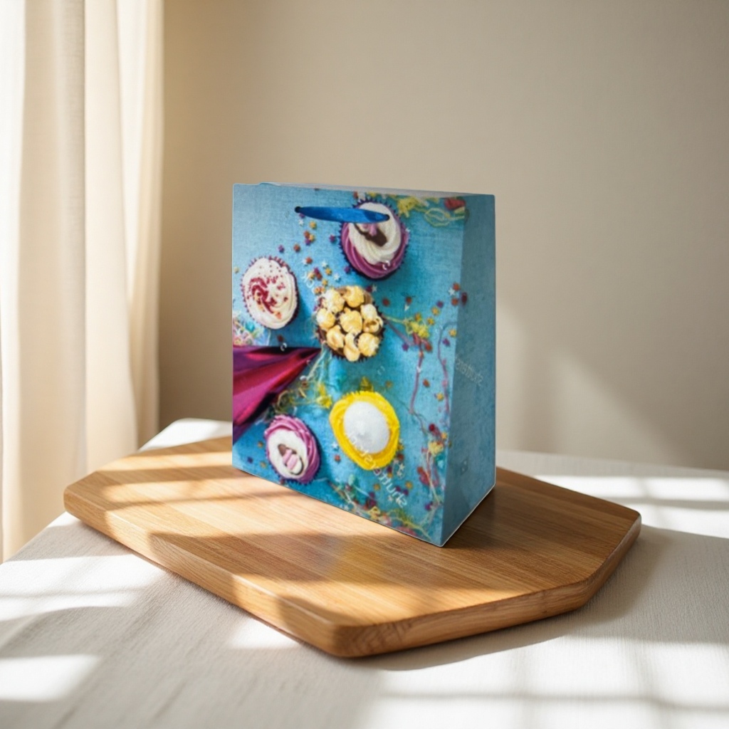 Colorful paper bag creative gift box packaging paper bags can be customized in a simple style as gift bags Specification image