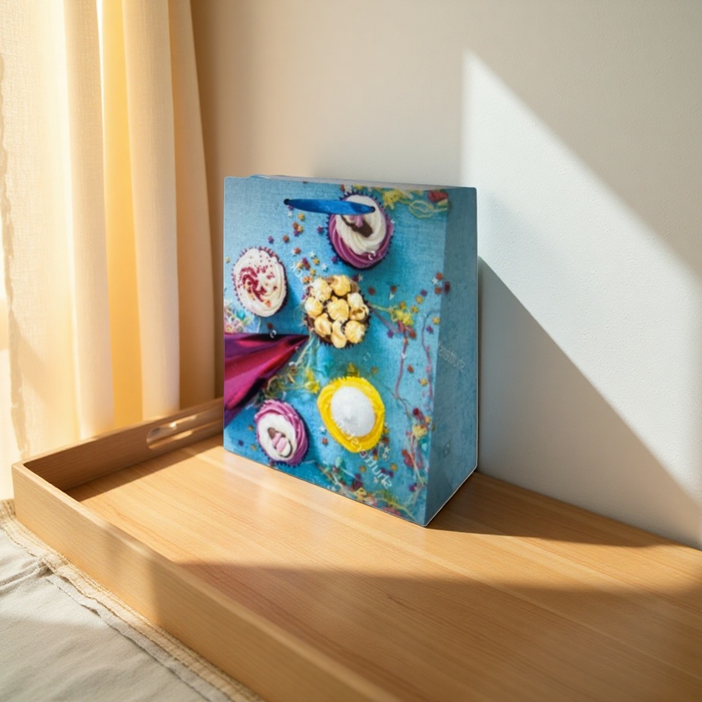 Colorful paper bag creative gift box packaging paper bags can be customized in a simple style as gift bags Application Scenario